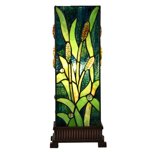 Veioza Tiffany polirasina sticla 18x18x45 cm