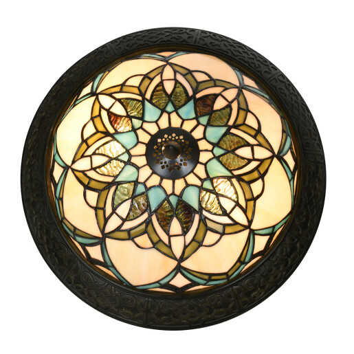 Plafoniera Tiffany polirasina sticla 37x19 cm