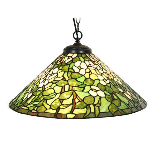 Lustra Tiffany metal sticla multicolora 50x135 cm