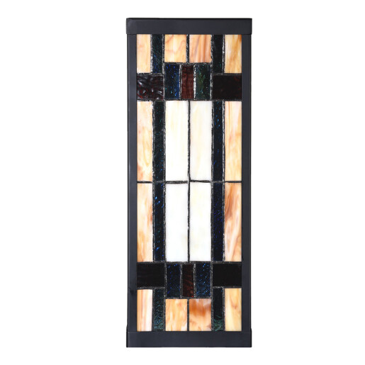 Aplica Tiffany metal sticla multicolora 14x16x40 cm E27