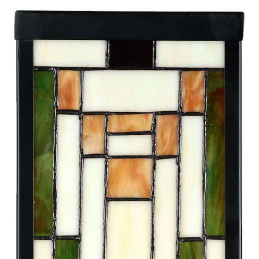 Aplica Tiffany sticla metal multicolora 14x16x40 cm E27