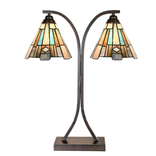 Veioza Tiffany multicolora 48x19x57 cm E27