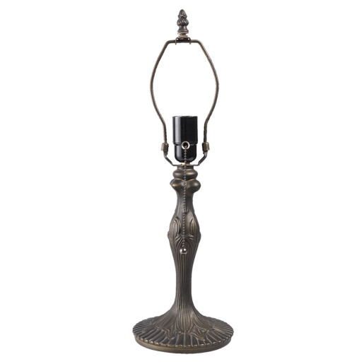 Baza veioza Tiffany polirasina maro 15x42 cm E27