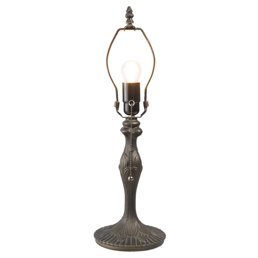 Baza veioza Tiffany polirasina maro 15x42 cm E27