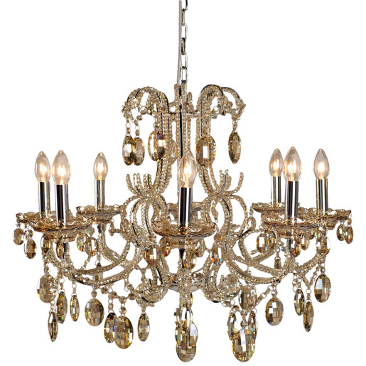 Candelabru metal argintiu sticla bej 70x58 cm