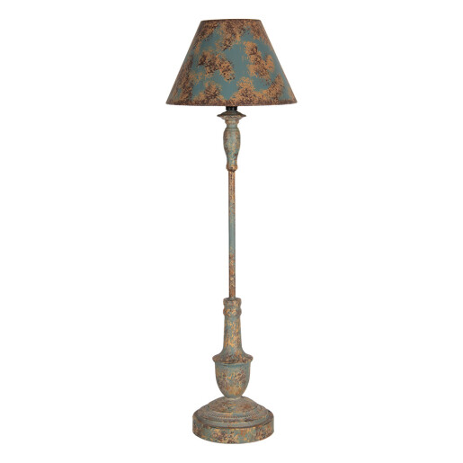 Veioza metal albastru maro vintage 22x71 cm, E27