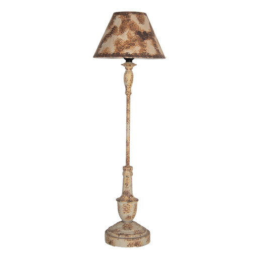 Veioza metal bej maro vintage 22x71 cm, E27