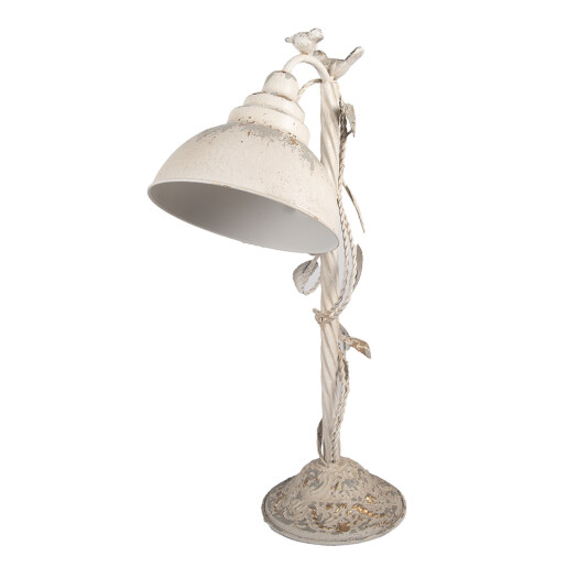 Veioza metal bej vintage 35x19x62 cm E27