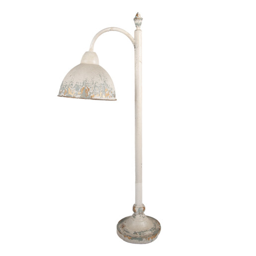 Veioza metal bej vintage 36x20x77 cm E27