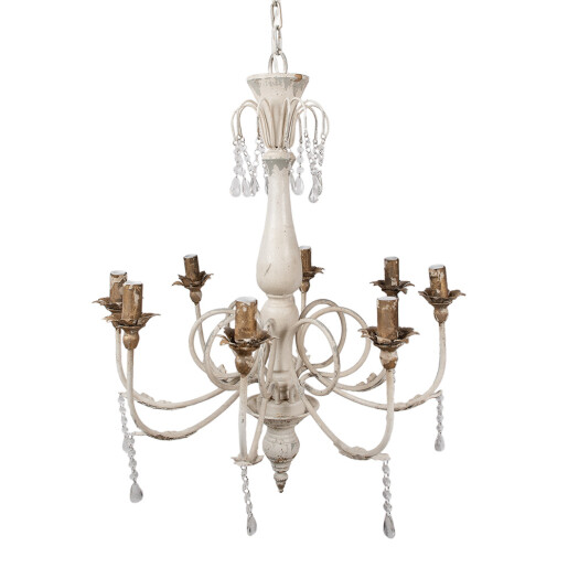 Candelabru fier bej antichizat 68x82 cm E14