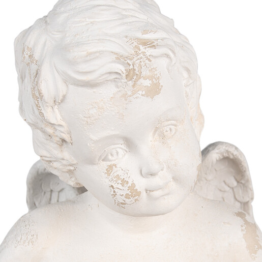 Figurina Inger ceramica alba 43x43x75 cm