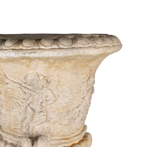 Ghiveci flori ceramica bej 54x27x76 cm