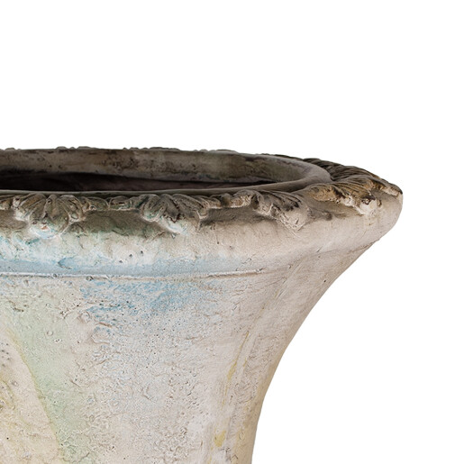 Ghiveci flori ceramica verde bej 44x44x75 cm