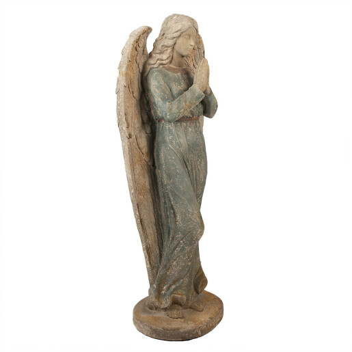 Figurina Inger ceramica bej verde 48x32x119 cm