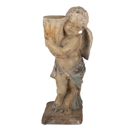 Figurina Inger ceramica verde bej 24x27x58 cm