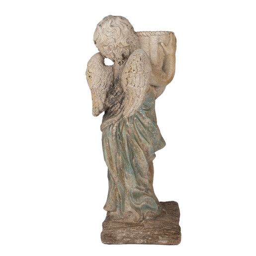 Figurina Inger ceramica verde bej 24x27x58 cm