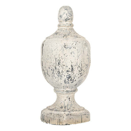 Decoratiune ceramica bej vintage Ø 19x45 cm