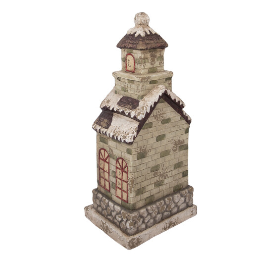 Casuta Craciun ceramica multicolora 36x30x80 cm