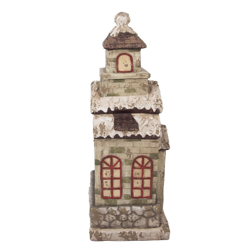 Casuta Craciun ceramica multicolora 36x30x80 cm