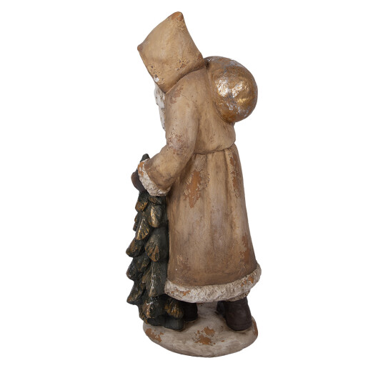 Figurina Mos Craciun ceramica multicolora 38x30x90 cm