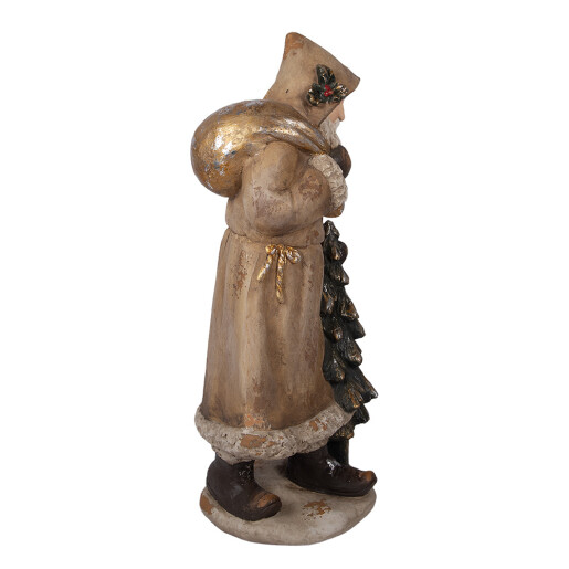 Figurina Mos Craciun ceramica multicolora 38x30x90 cm