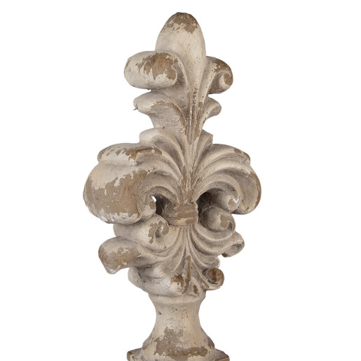 Decoratiune ceramica bej vintage 23x14x65 cm