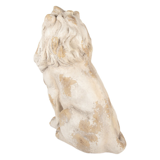 Figurina Leu ceramica bej vintage 50x30x62 cm