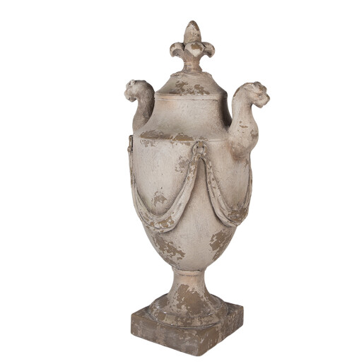 Decoratiune ceramica bej vintage 35x25x65 cm