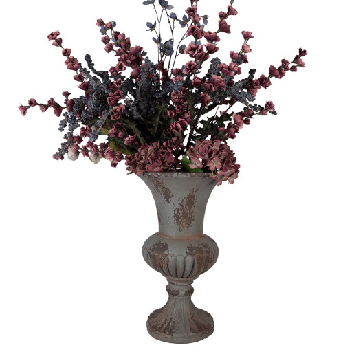 Ghiveci flori ceramica gri Ø 30x52 cm