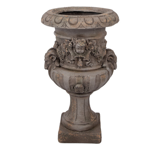 Ghiveci flori ceramica maro 40x38x64 cm