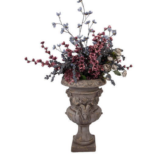 Ghiveci flori ceramica maro 40x38x64 cm