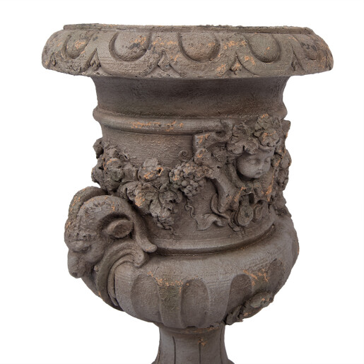 Ghiveci flori ceramica maro 40x38x64 cm