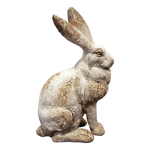 Figurina Iepuras Paste ceramica bej 34x24x55 cm