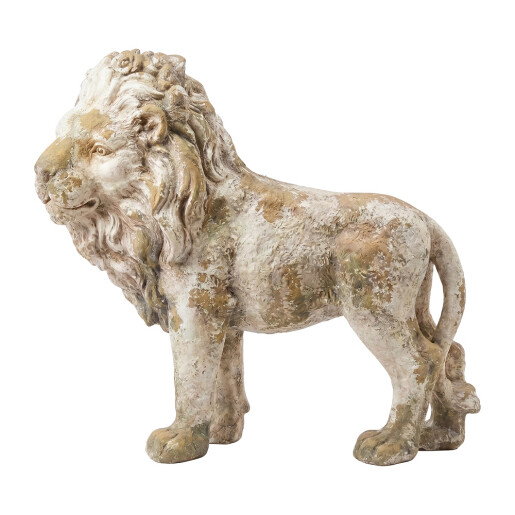 Figurina Leu ceramica bej 93x33x78 cm