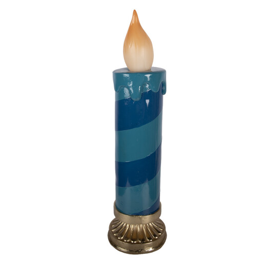 Lumanare decorativa ceramica multicolora cu led Ø 18x67 cm