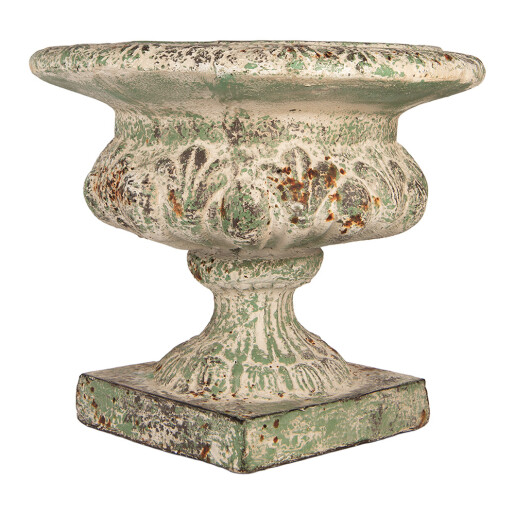 Ghiveci flori ceramica bej verde Ø 56x50 cm