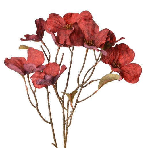 Floare artificiala rosie maro 12x8x72 cm