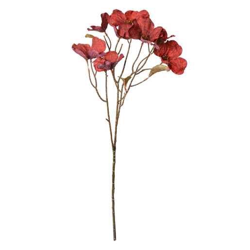 Floare artificiala rosie maro 12x8x72 cm
