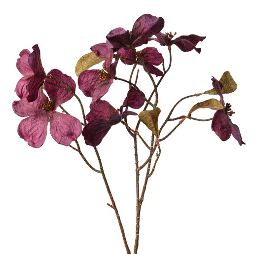 Floare artificiala violet maro 12x8x72 cm