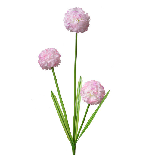Set 3 flori artificiale roz verzi 12x8x84 cm