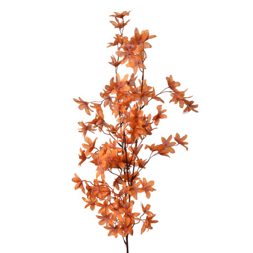 Floare artificiala portocalie maro 15x7x112 cm