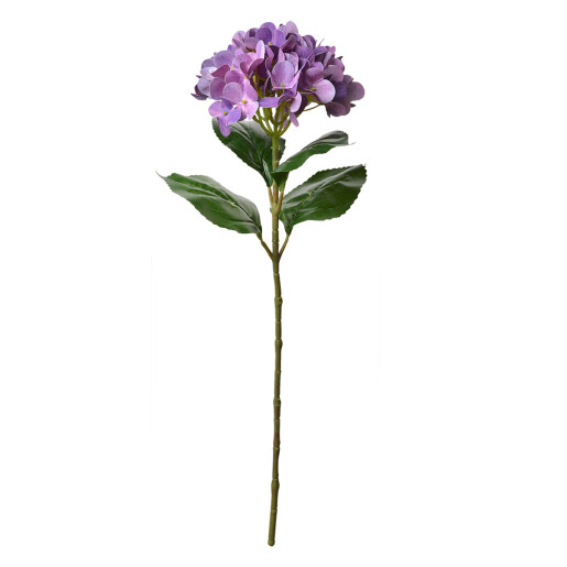 Set 3 Hortensii artificiale mov verzi 16x15x68 cm
