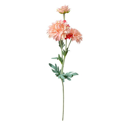 Crizantema artificiala roz verde 10x8x75 cm