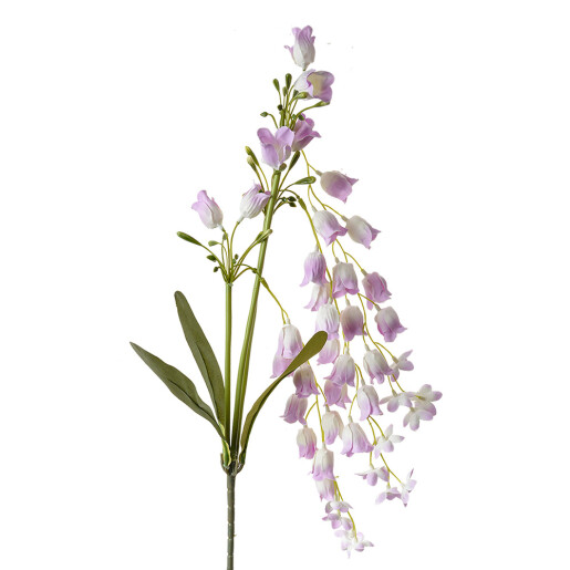 Floare artificiala violet verde 15x6x80 cm