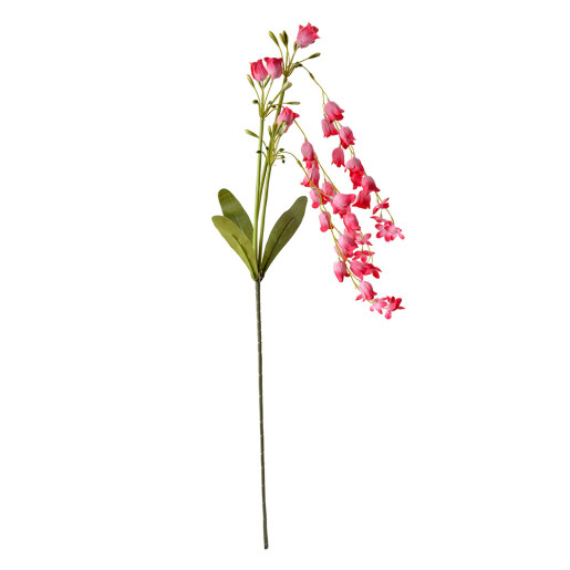 Floare artificiala roz fucsia verde 15x6x80 cm