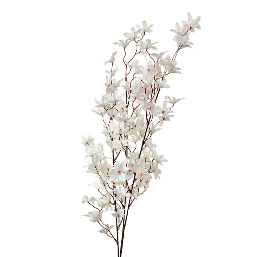 Floare artificiala alba maro 6x6x110 cm