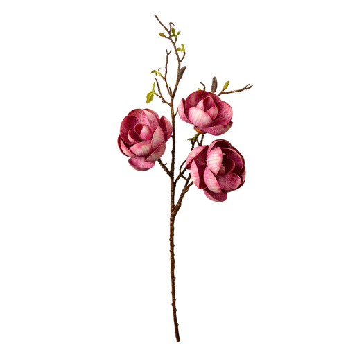 Magnolie artificiala roz intens maro 20x20x106 cm
