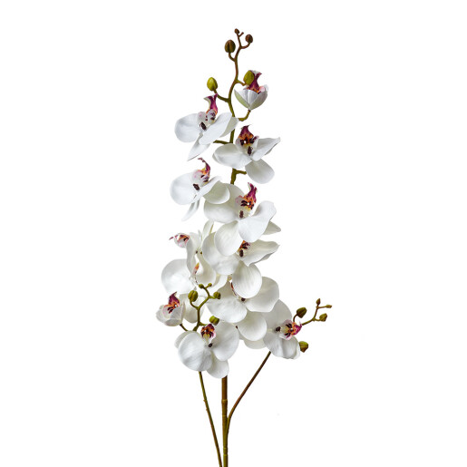 Orhidee artificiala alba 15x8x116 cm