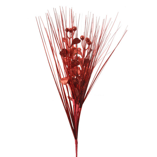 Floare artificiala rosie 31x6x78 cm