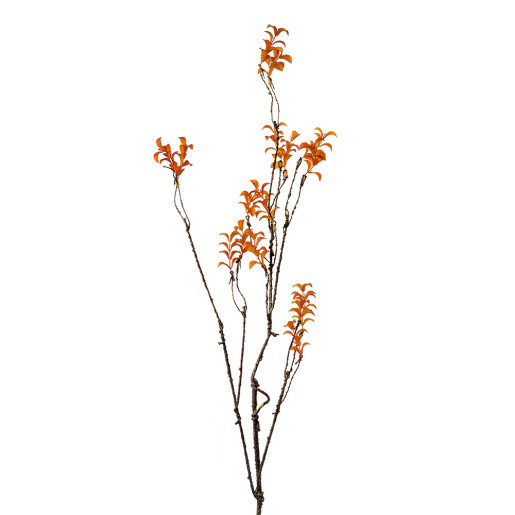 Floare artificiala portocalie maro 18x5x110 cm